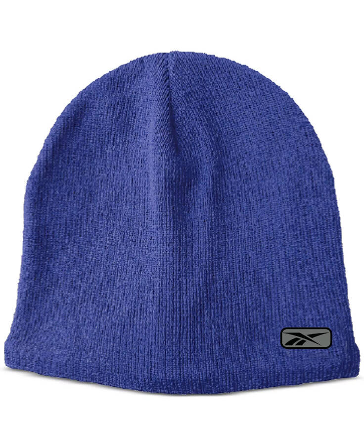 Men's Logo Beanie Vector Blue - 1