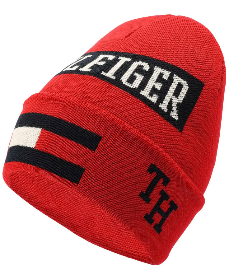 Men's Logo Graphic Cuffed Hat Primary Red - 3