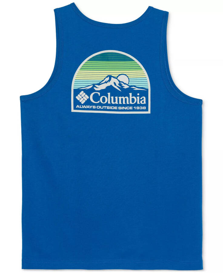 Men's Logo Graphic Tank Top Vivid Blue - 1