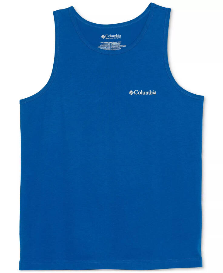 Men's Logo Graphic Tank Top Vivid Blue - 2