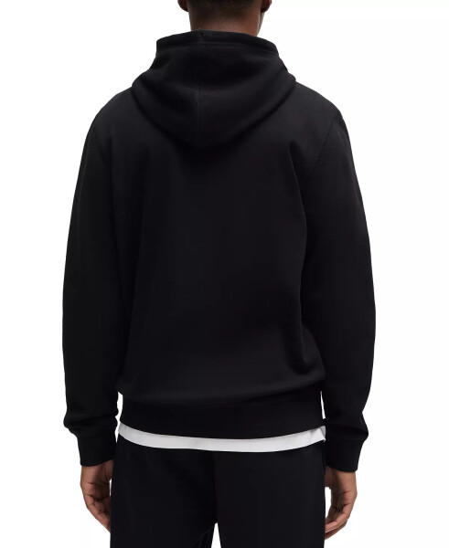 Men's Logo Patch Hoodie Black - 3