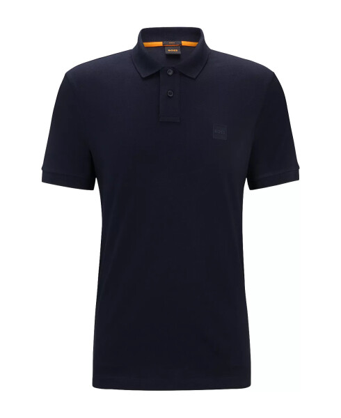 Men's Logo Patch Slim-Fit Polo Shirt Dark Blue - 2