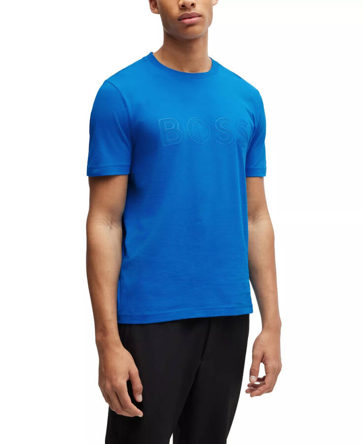 Men's Logo Regular-Fit T-Shirt Open Blue - 1