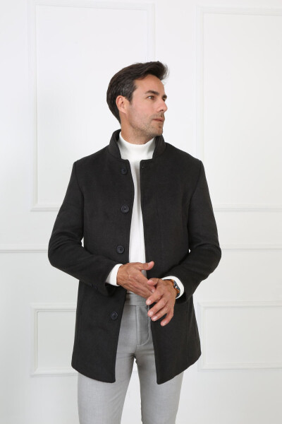 Men's Long Coat - Anthracite - 4