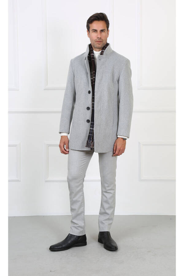 Men's Long Coat - Gray - 1