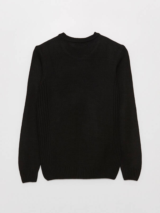 Men's Long Sleeve Crew Neck Tricot Sweater - 27