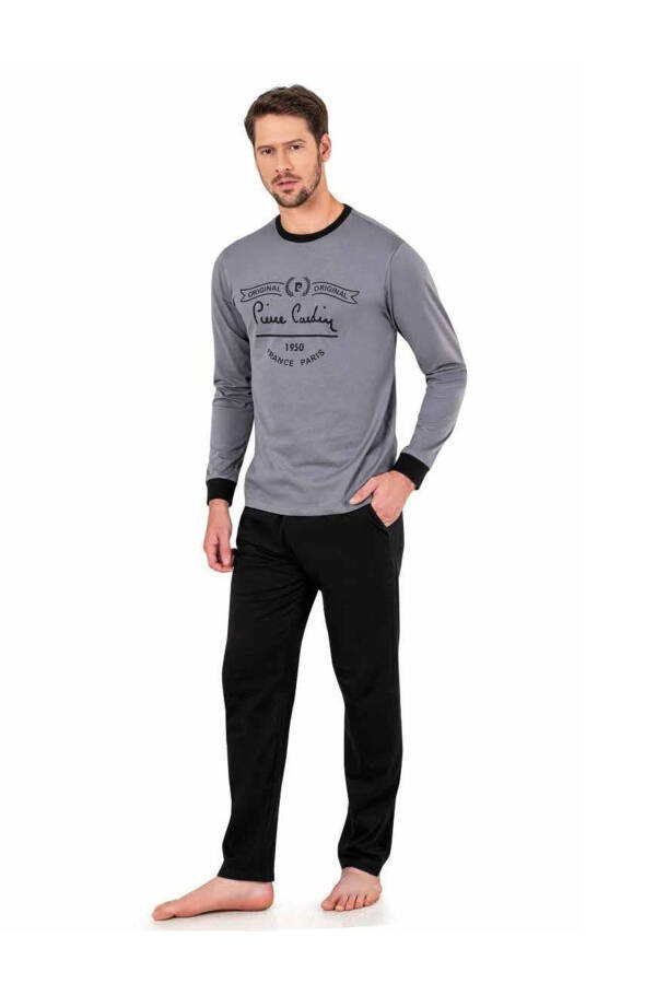 Men's Long Sleeve Pajama Set 6005 - 1