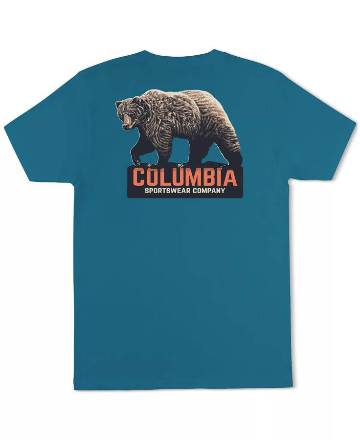 Men's Lookout Bear Graphic T-Shirt Canyon Blu - 1