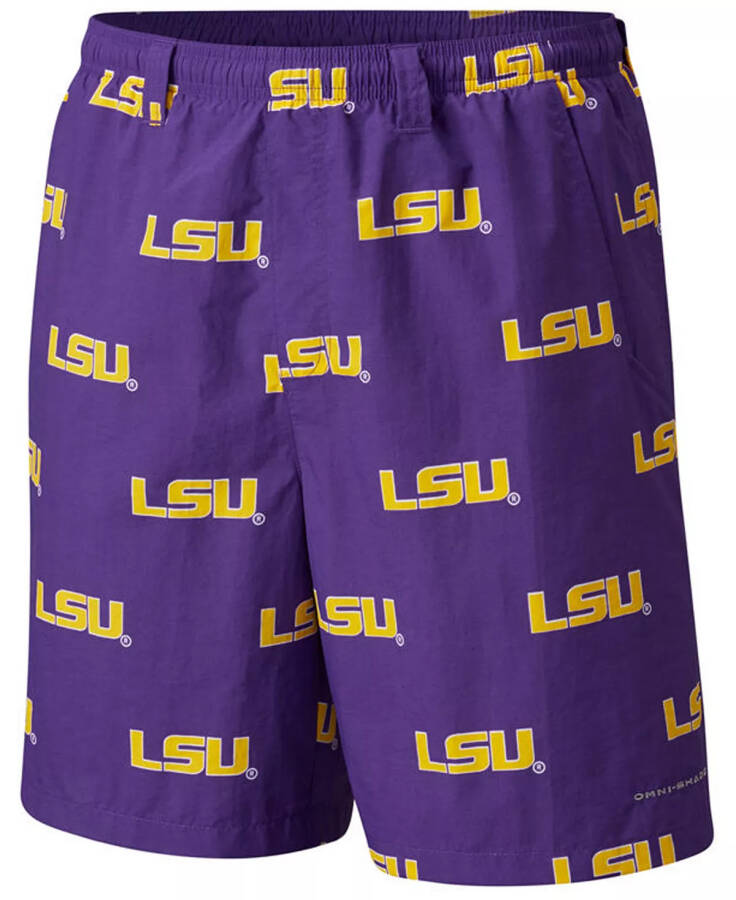 Men's LSU Tigers Backcast Printed Shorts Purple - 1