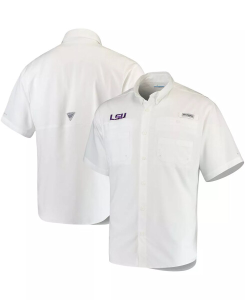 Men's LSU Tigers PFG Tamiami Shirt White - 1