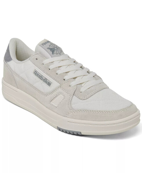 Men's LT Court Tennis Casual Sneakers from Finish Line Chalk, Vintage-Like White - 7