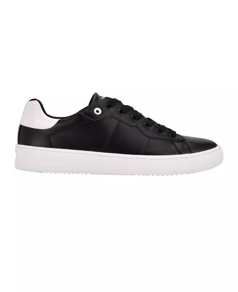 Men's Lucio Casual Lace Up Sneakers Black, White Croc - 2