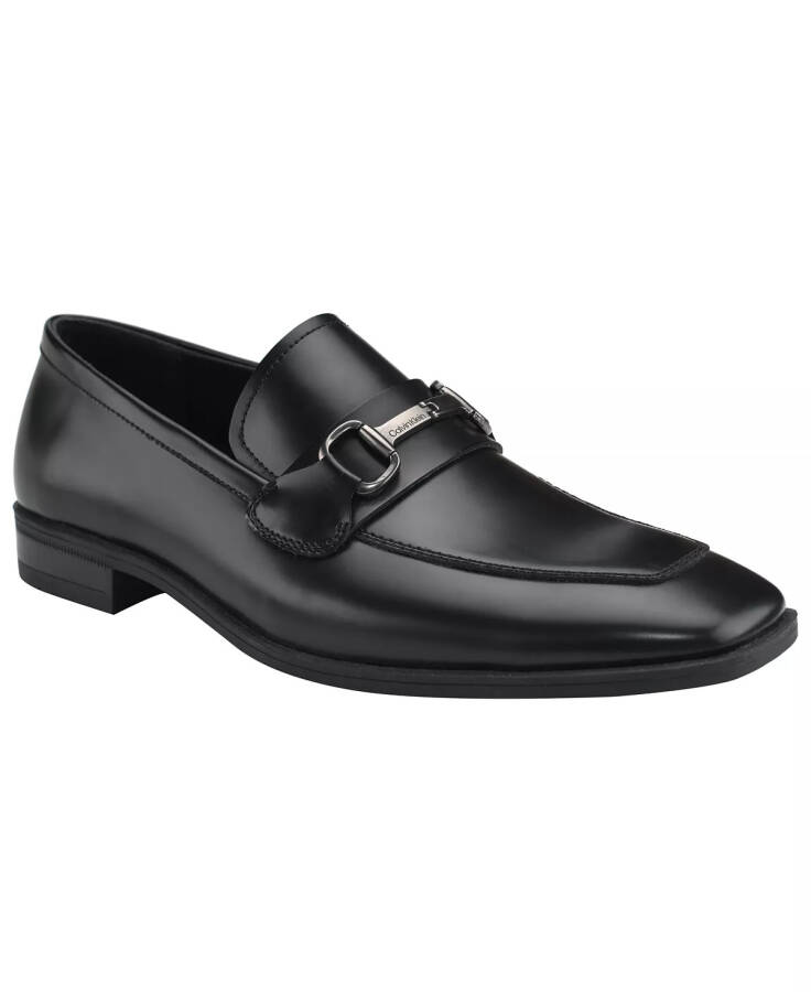 Men's Malcome Slip-on Dress Shoes Black Leather - 1