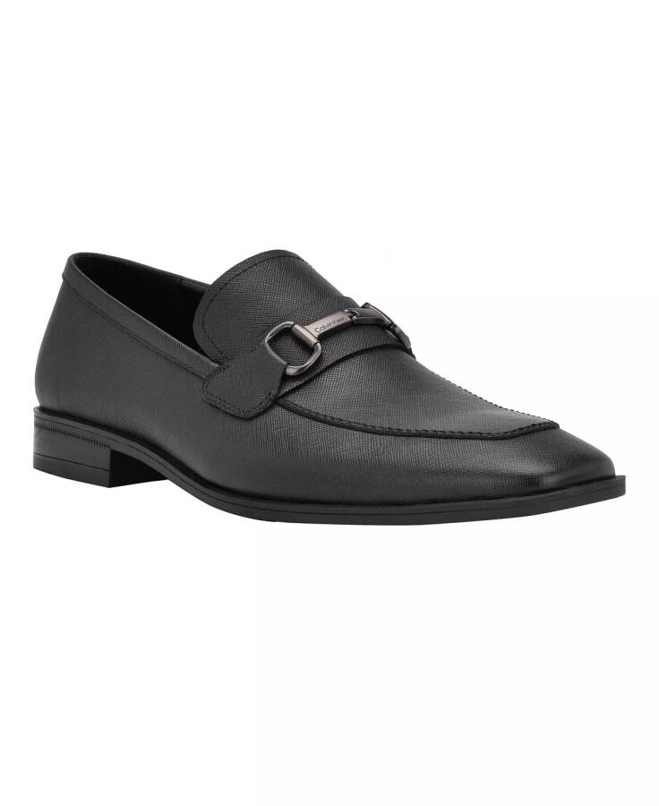 Men's Malcome Slip-on Dress Shoes Black Saffiano - 1