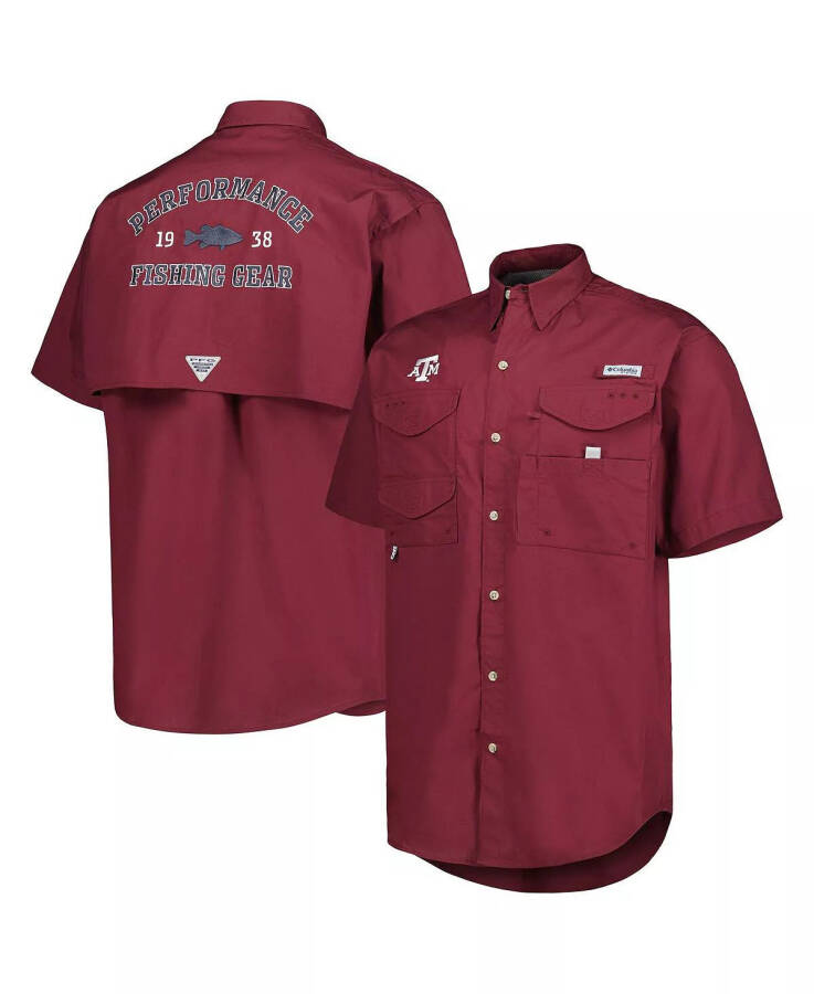 Men's Maroon Texas A&M Aggies Bonehead Button-Up Shirt Maroon - 2