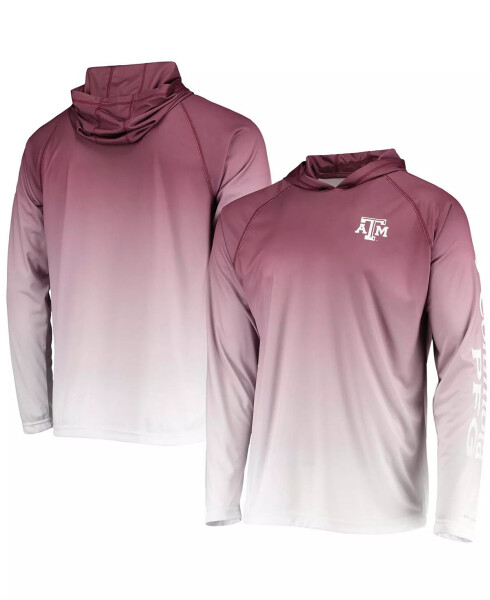 Men's Maroon Texas A&M Aggies Terminal Tackle Omni-Shade UPF 50 Long Sleeve Hooded T-shirt Maroon - 1