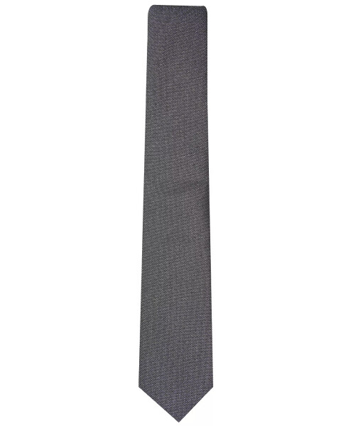 Men's Metallic Texture Slim Tie, Created for Modazone Silver - 2