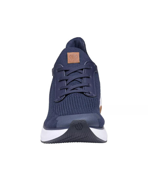 Men's Miles Knit Lace-Up Sneakers Navy Knit - 10