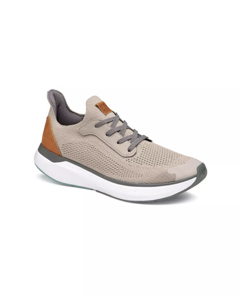 Men's Miles Knit Lace-Up Sneakers Taupe Knit - 1