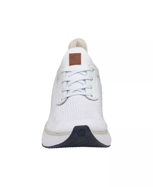 Men's Miles Knit Lace-Up Sneakers White Knit - 7