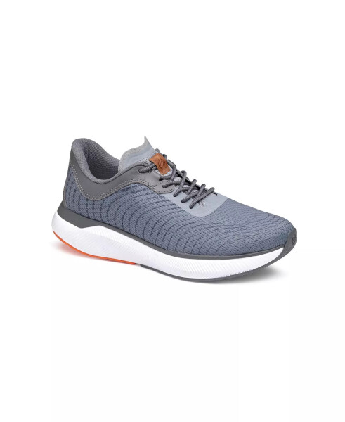 Men's Miles Knit U-Throat Lace-Up Sneakers Gray Knit - 1