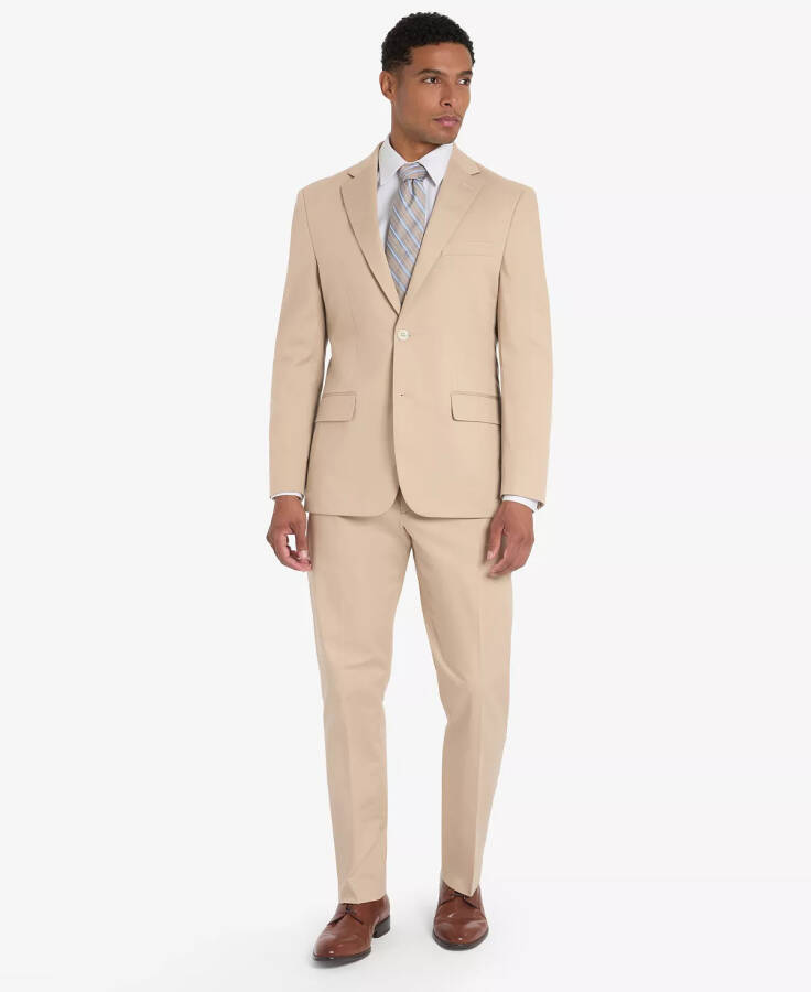 Men's Modern-Fit Cotton Sport Coat - Tan - 4