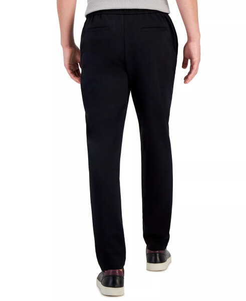 Men's Modern Knit Suit Pants, Created for modazone Deep Black - 2