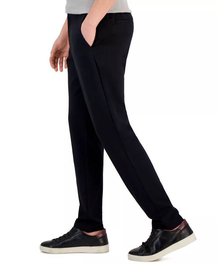 Men's Modern Knit Suit Pants, Created for modazone Deep Black - 3