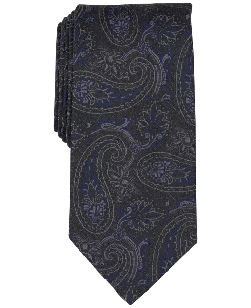 Men's Moss Paisley Tie Black - 1