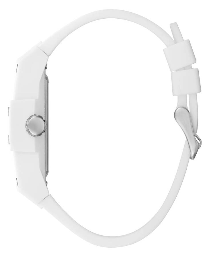 Men's Multi-Function White Silicone Strap Watch 43mm White - 2