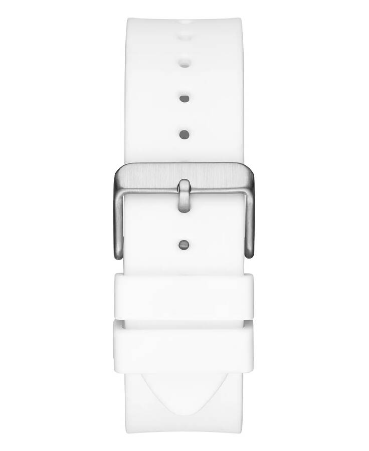 Men's Multi-Function White Silicone Strap Watch 43mm White - 3