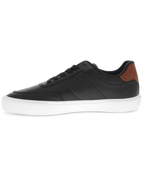 Men's Munro Faux-Leather Retro Low Top Sneakers Black, Tan - 6