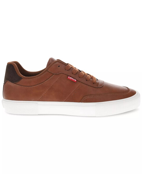 Men's Munro Faux-Leather Retro Low Top Sneakers Tan, Brown - 2