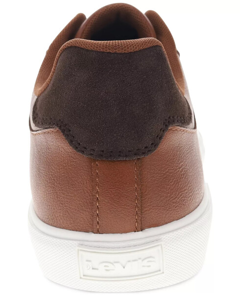 Men's Munro Faux-Leather Retro Low Top Sneakers Tan, Brown - 3