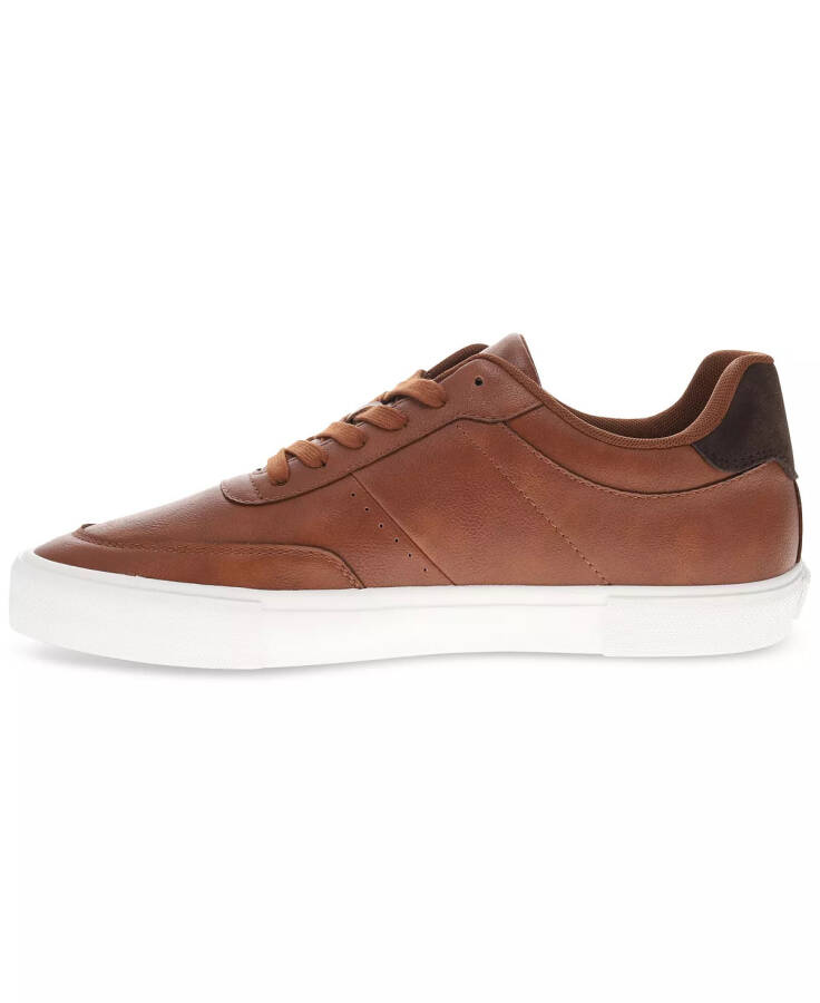 Men's Munro Faux-Leather Retro Low Top Sneakers Tan, Brown - 6