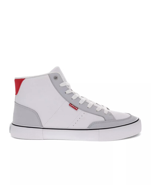 Men's Munro Mid Casual Sneakers White, Gray, Red - 2