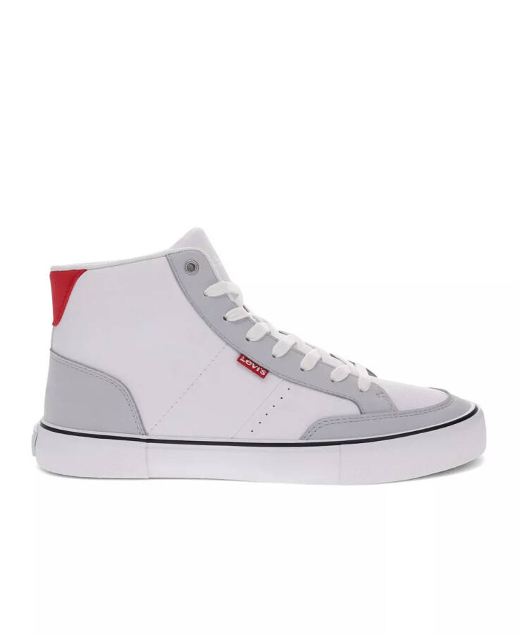 Men's Munro Mid Casual Sneakers White, Gray, Red - 2