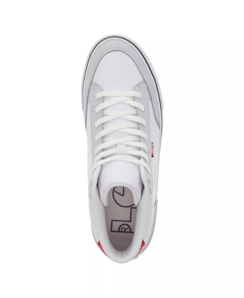 Men's Munro Mid Casual Sneakers White, Gray, Red - 4