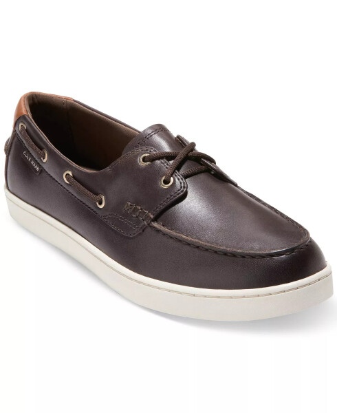 Men's Nantucket Boat Shoe Dark Chocolate / Ivory - 1