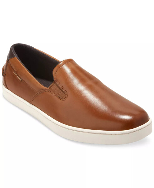 Men's Nantucket Slip-On Deck Shoes Ch British Tan/ivory - 1