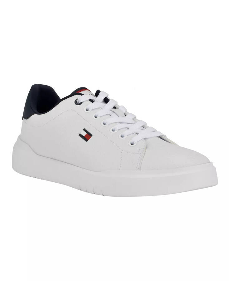 Men's Narvyn Lace-Up Low Top Sneakers White, Navy - 6