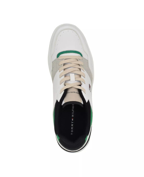 Men's Nashon Lace Up Fashion Sneakers White, Green Multi - 9