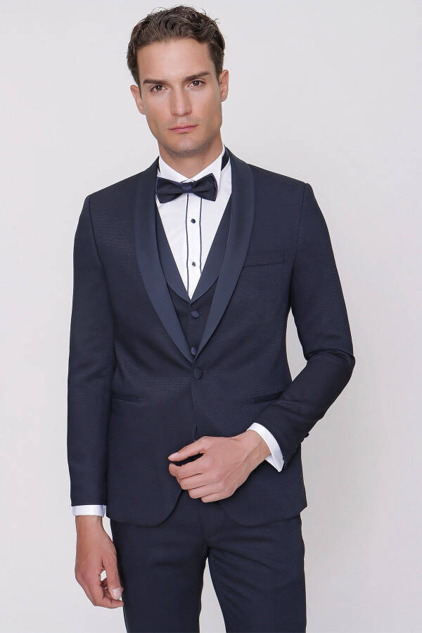 Men's Navy Blue Santorini Ceremony Suit - 12