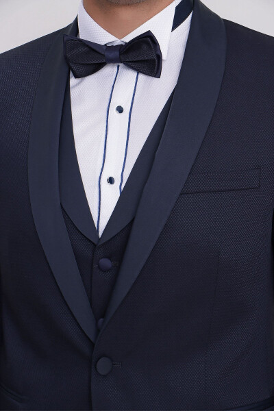 Men's Navy Blue Santorini Ceremony Suit - 14