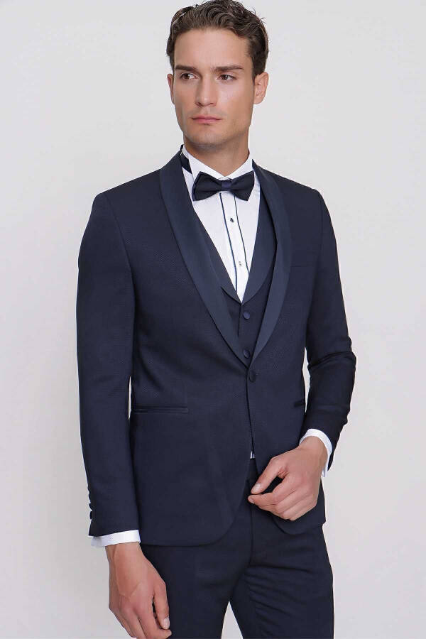 Men's Navy Blue Santorini Ceremony Suit - 3