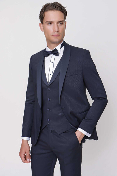 Men's Navy Blue Santorini Ceremony Suit - 5