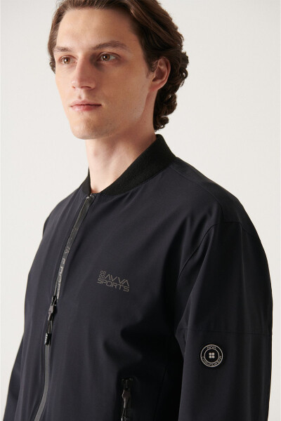 Men's Navy Bomber Jacket - 2