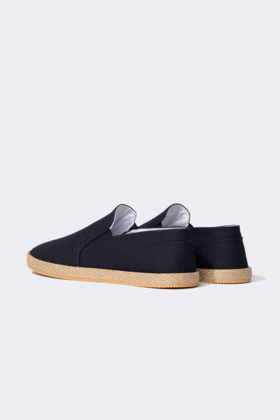 Men's Navy Espadrille Shoes - 3