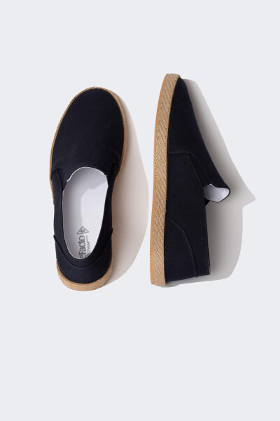 Men's Navy Espadrille Shoes - 7