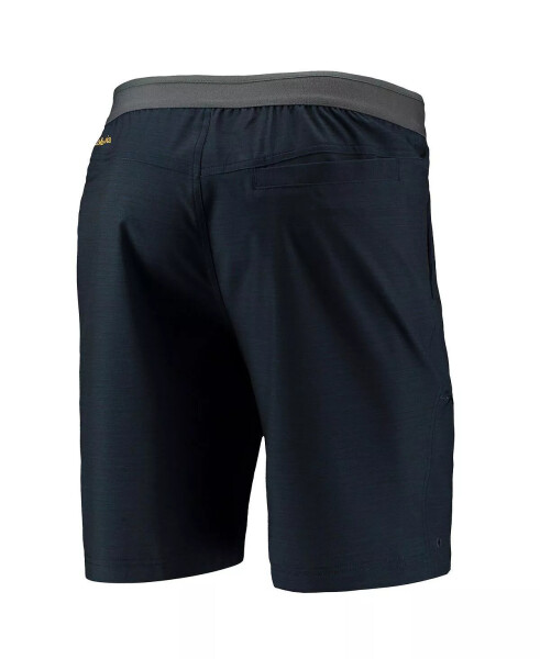 Men's Navy Michigan Wolverines Twisted Creek Omni-Shield Shorts Navy - 4